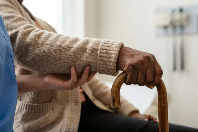 caregiver, senior, elderly couple, support, hand, cane, home care, elder care, medicine, independence, empathy, comfort, health, medical, nurse, patient, well-being, care, clinical, hands. Building a home care agency service menu for 2027